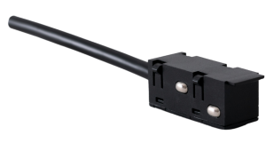 Czarna końcówka zasilająca do szyn magnetycznych Oxyled Multiline 700433 Slim