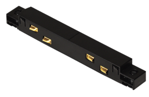 Czarny łącznik zasilający prosty do szyn magnetycznych Oxyled Multiline 897836