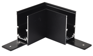 Czarny łącznik mechaniczny i giętki kątowy L do szyn magnetycznych natynkowych Oxyled Multiline 897935 Typ B