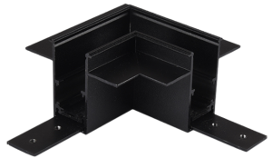 Czarny łącznik mechaniczny i giętki kątowy L do szyn magnetycznych podtynkowych Oxyled Multiline 897959 Typ C