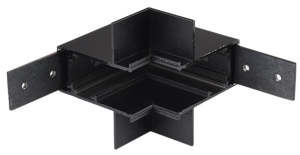 Czarny łącznik mechaniczny i giętki ściana-sufit do szyn magnetycznych podtynkowych Oxyled Multiline 898017 Typ C