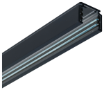 Czarna szyna magnetyczna natynkowa Oxyled Multiline 897652 Typ A 1M