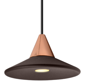 Czarna i różano złota lampa wisząca na szynę magnetyczną Oxyled 895474 Tino LV LED 7W 325LM 3000K CRI90 18stopni