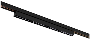 Czarny podłużny reflektor diodowy na szynę magnetyczną Multiline Oxyled 897393 Dots S 12W 3000K 60stopni Dali 19,3cm