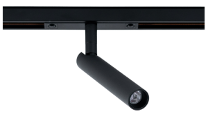 Czarny smukły reflektor na szynę magnetyczną Multiline Oxyled 896754 Lugo LV S 7W 3000K 24stopnie Dali nóżka 24mm
