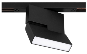 Czarny regulowany prostokątny reflektor na szynę magnetyczną Multiline Oxyled 896907 Stripe Spot 12W 3000K 120stopni Dali 11,5cm