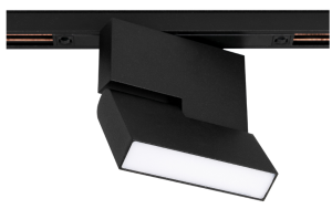Czarny regulowany prostokątny reflektor na szynę magnetyczną Multiline Oxyled 896921 Stripe Spot 12W 4000K 120stopni Dali