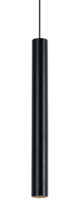 Czarna lampa wisząca tuba na szynę magnetyczną Multiline Oxyled 897256 T40 LV S 9,2W 3000K 50stopni Dali walec 4,2cm x  25cm