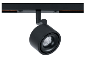 Czarny reflektor na szynoprzewód magnetyczny Multiline Oxyled 896587 S75 LV M 9,2W 3000K 46stopni Dali nóżka 150mm