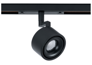 Czarny reflektor na szynoprzewód magnetyczny Multiline Oxyled 896600 S75 LV M 9,2W 4000K 46stopni Dali nóżka 150mm