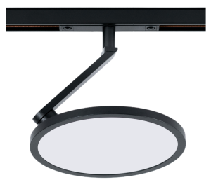 Czarny okrągły płaski reflektor na szynę magnetyczną Multiline Oxyled 896723 Lucena Slim LV 12W 4000K 120stopni Dali