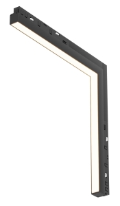 Czarny narożny pionowy reflektor na szynę magnetyczną Multiline Oxyled 893500 Stripe C 24W 3000K 120stopni Dali