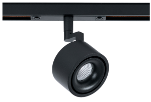 Czarny reflektor na szynoprzewód magnetyczny Multiline Oxyled 896624 S75 LV L 9,2W 3000K 46stopni Dali nóżka 200mm