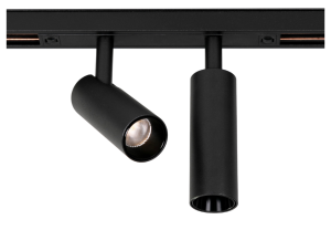 Czarny reflektor podwójny na szynę magnetyczną Dali Multiline Oxyled 896266 Mini Spot Due LED 2x7W 4000K 60stopni