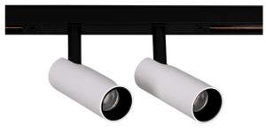 Biało czarny podwójny reflektor na szynoprzewód magnetyczny Multiline Oxyled 896259 Mini Spot Due 2x7W 2x545LM 4000K 60stopni Dali