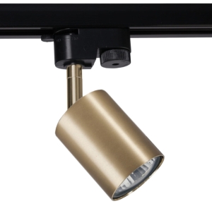 Mosiężny reflektor na czarną szynę 1-fazową Nowodvorski 7857 Profile Eye Spot GU10