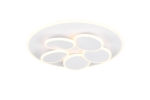 Lampa sufitowa okrągła nowoczesna z timerem i funkcją lampki nocnej biały mat Trio Lighting  653210631 Mandala LED 35W 2700 - 6500K
