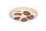 Lampa sufitowa okrągła nowoczesna z timerem i funkcją lampki nocnej ciepły szary Trio Lighting  653210676 Mandala LED 35W 2700 - 6500K