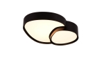Lampa sufitowa plafon designerski matowy czarny Trio Lighting 647510232 Rise LED 21W 2700K-6500K