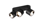 Lampa sufitowa trzy elastyczne reflektory na listwie czarny mat Trio Lighting 651000332 Guayana 3xGU10