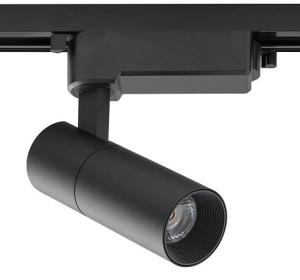 Czarny reflektor na szynę 1-fazową Nowodvorski 10383 Tinos LED 20W 3000K 36stopni