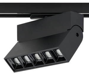 Czarny reflektor na szynę 1-fazową Nowodvorski 7621 Profile Focus LED 10W 600LM 3000K CRI90 36stopni 14cm