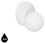 Biała lampa ścienna / kinkiet z podwyższoną szczelnością IP44 do łazienki UMMO RFA110S0 REFA A