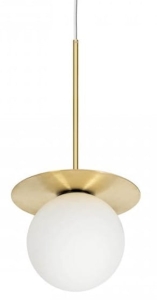 Lampa Wisząca UMMO BRB131P0 Borra B G9 mosiądz/biały