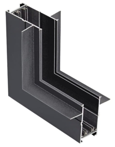 Czarny łącznik ściana sufit podtynkowy do szynoprzewodów magnetycznych 230V Azzardo AZ5173 Beta Gips2