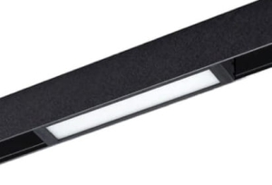 Czarny podłużny reflektor na szynoprzewód magnetyczny 230V Azzardo AZ5190 Beta Saga 9W 3000K 22cm