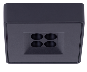 Czarna kwadratowa oprawa sufitowa Loonari (Oxyled) PUNTO 701225 8W 560lm CRI90 3000K 40stopni