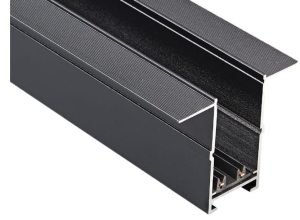 Czarny szynoprzewód magnetyczny podtynkowy 230V 1m Azzardo AZ5145 Beta Gips1