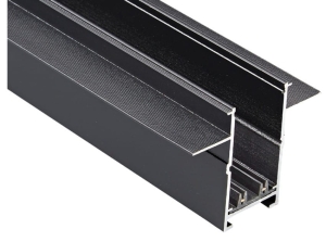 Czarny szynoprzewód magnetyczny podtynkowy 230V 1m Azzardo AZ5170 Beta Gips2