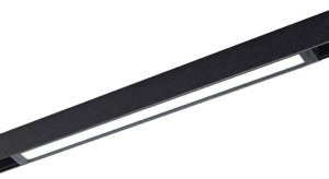 Czarny podłużny reflektor na szynoprzewód magnetyczny 230V Azzardo AZ5191 Beta Saga 18W 3000K 41cm