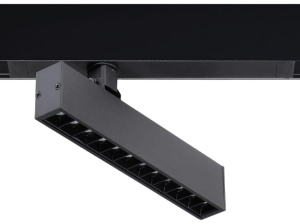 Czarny reflektor diodowy regulowany na szynoprzewód magnetyczny 230V Azzardo AZ5193 Beta Sanders 9W 3000K 22cm