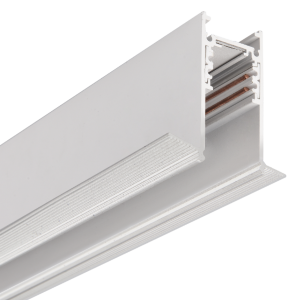 Biały podtynkowy szynoprzewód magnetyczny Azzardo AZ5458 Alfa 52 1,5m na pojedynczą płytę GK