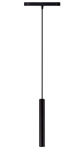 Czarna lampa wisząca walec na szynoprzewód magnetyczny Azzardo AZ4852 Alfa Kerry LED 5W CCT Smart