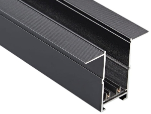 Czarny szynoprzewód magnetyczny podtynkowy 230V 2m Azzardo AZ5147 Beta Gips1