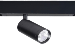 Czarny reflektor na szynoprzewód magnetyczny 230V Azzardo AZ5206 Beta Makita 10W RGBCW CCT Bluetooth 24stopnie