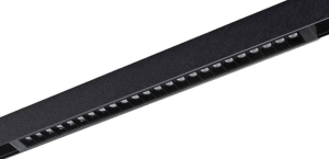 Czarny podłużny diodowy reflektor na szynoprzewód magnetyczny 230V Azzardo AZ5177 Beta Kira 27W CCT Bluetooth 60cm