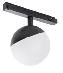 Czarna lampa kula na szynę magnetyczną LVM Nowodvorski 10647 Lid LED 8W 4000K 10cm x 15cm