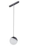 Czarna lampa wisząca kula na szynę magnetyczną LVM Nowodvorski 10648 Lid LED 8W 4000K 10cm x 100cm