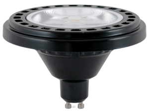 Ściemniana czarna żarówka LED ES111 Loonari (Oxyled) Essential 450601 GU10 15W 1100lm 3000K 30stopni