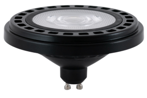 Czarna żarówka LED ES111 Loonari (Oxyled) Essential PerfectColor 891889 GU10 15W 1200lm CRI90 3000K 40stopni