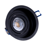 Czarna okrągła oprawa podtynkowa GU10 Loonari (Oxyled) Crosti Lana RO S 459222