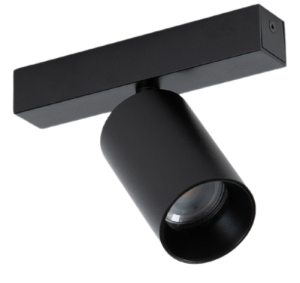 Czarna prostokątna oprawa sufitowa z reflektorem GU10 Loonari (Oxyled) Crosti Lacce SQ SLIM 894712
