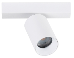 Biała prostokątna oprawa sufitowa z reflektorem GU10 Loonari (Oxyled) Crosti Lacce SQ SLIM 894705