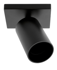 Czarna kwadratowa oprawa sufitowa z reflektorem GU10 Loonari (Oxyled) Crosti Lacce SQ 455361