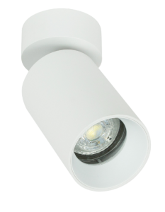 Biała okrągła oprawa sufitowa z reflektorem GU10 Loonari (Oxyled) Crosti Lacce RO 455439