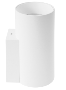 Biały walcowy kinkiet GU10 Loonari (Oxyled) Crosti Rusco 459321